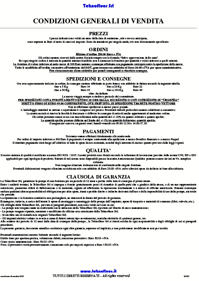 condizioni di vendita